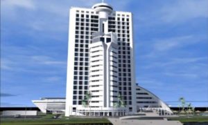 Cameroun – Construction de l’hôtel du Lac à Yaoundé – L&rsquo;immeuble le plus haut d’Afrique centrale.