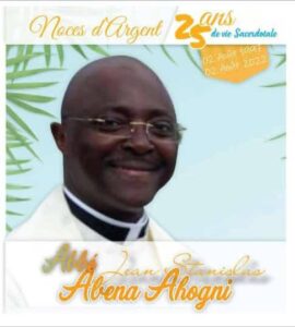 Cameroun-Tribune libre du prêtre philosophe Jean Armel Bissi sur les 25 ans de sacerdoce de l&rsquo;abbé Jean Stanislas Abena Ahogni.