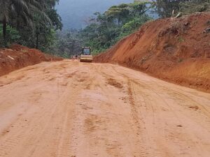 Cameroun – Route Bafang – Nkondjock : Déjà 11% de taux d&rsquo;avancement des travaux.