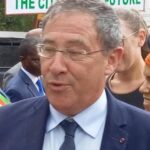 Cameroun – C2D Urbain à Bafoussam :S.E. Thierry Marchand satisfait de la qualité des travaux réalisés.