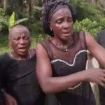 Cameroon – Manyu Division : Women march in black to protest surging youth drug abuse in Mbeme.