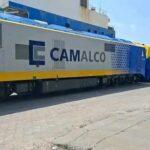 Cameroun – Projet de bauxite de Minim-Martap : Les premières locomotives débarquent au Port de Douala.