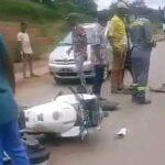 Cameroun – Contrôle de gendarmerie : Un routier dans une poursuite fait un accident à Mbankomo.