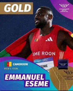 Cameroun – Athlétisme 2026 : Emmanuel Eseme au sommet du sprint Commonwealth.