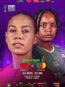 CAN féminine 2026 – Demi-finales : Le Cameroun affrontera le Maroc.