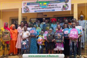 Cameroun – Adamaoua : 127 orphelins des policiers reçoivent des fournitures scolaires.